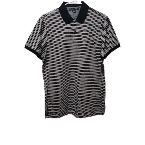 Michael Kors Golf Polo Shirt Mens Size M Striped Cotton Short Sleeve Collared - Picture 1 of 10